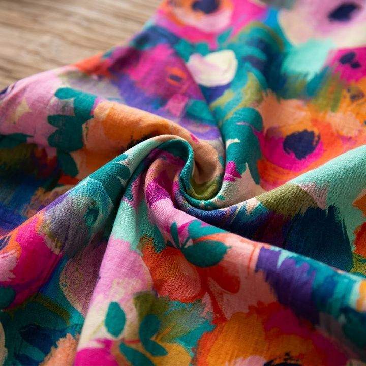 Florenza™ – Vestido Midi Floral Pintoresco