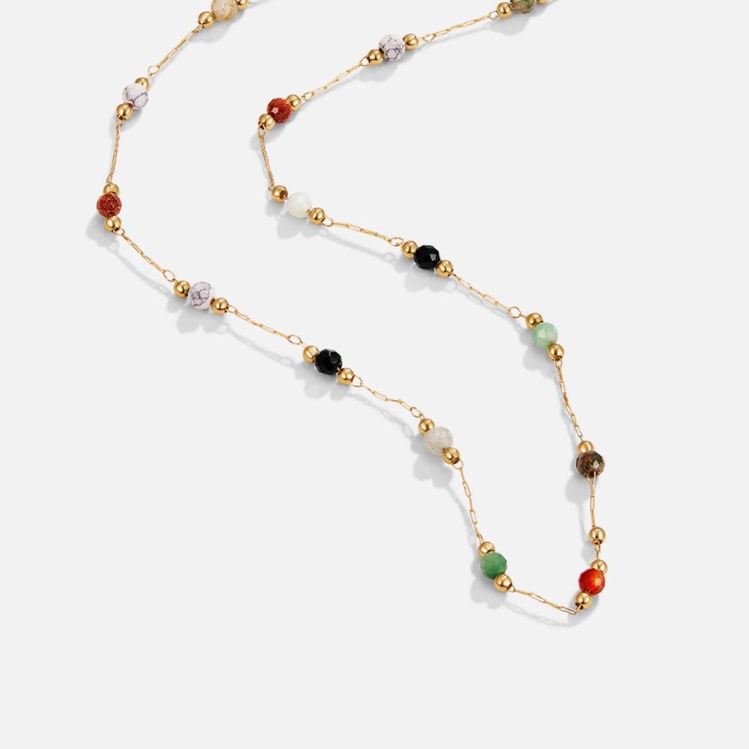 Collar de Piedras Preciosas Coloridas Aria