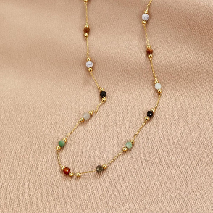 Collar de Piedras Preciosas Coloridas Aria