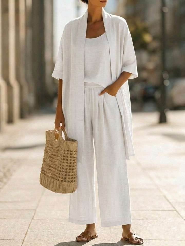 Isa | Conjunto de tres piezas elegantemente sencillo