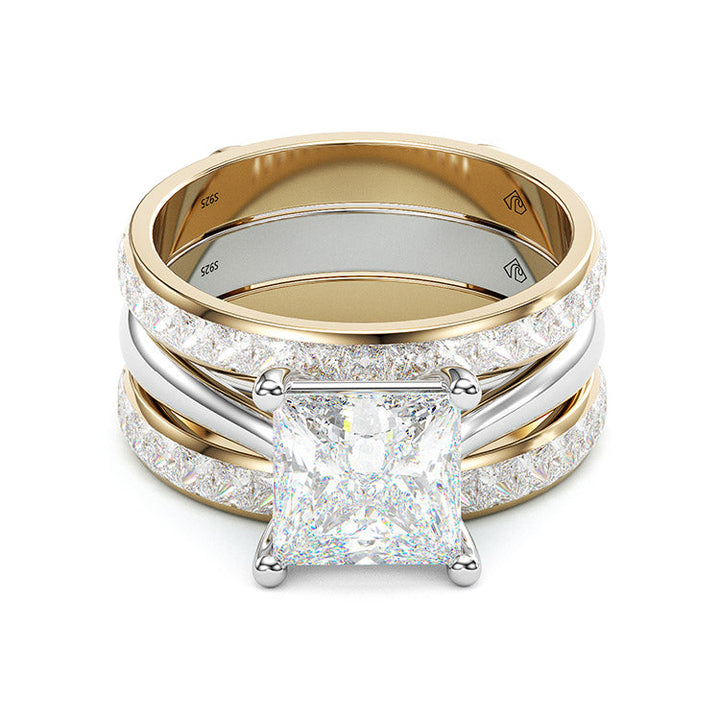 Anillo de aniversario de plata esterlina