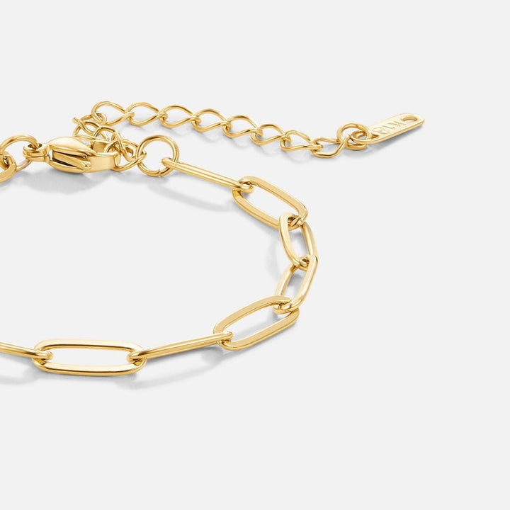 Pulsera de Enlace Moderna en Oro
