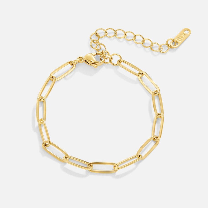 Pulsera de Enlace Moderna en Oro