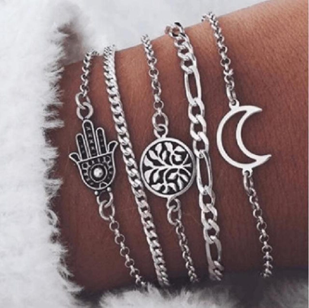 Juego de 5 Pulseras Únicas Premium