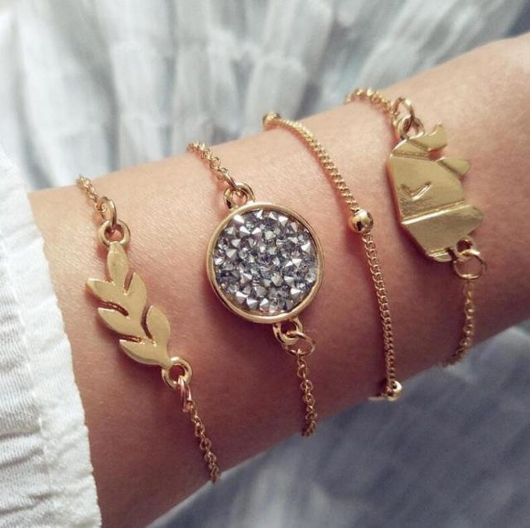 Juego de 5 Pulseras Únicas Premium