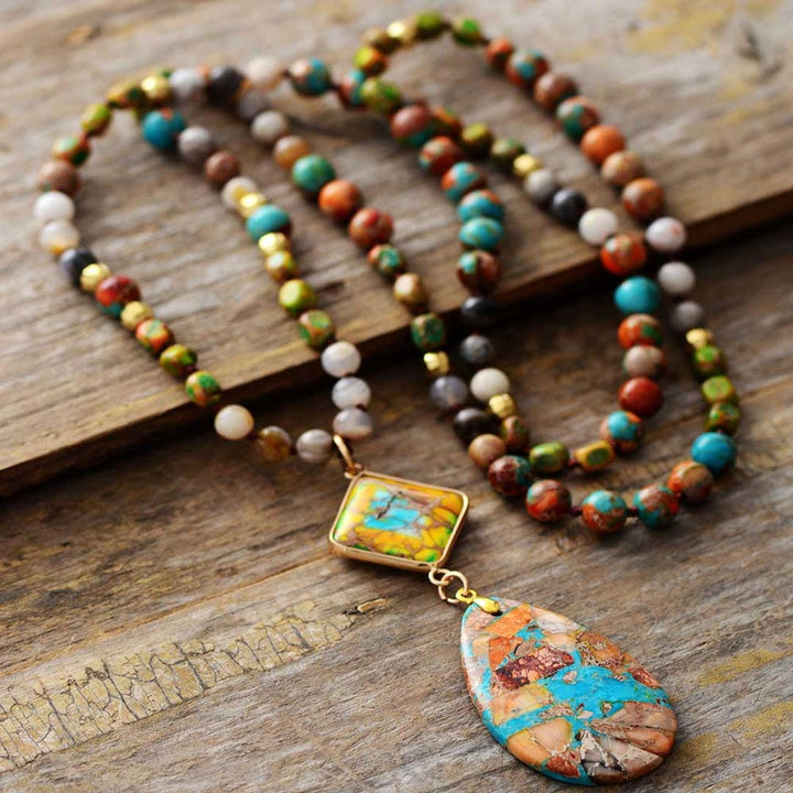 Healing Energy Jasper Necklace