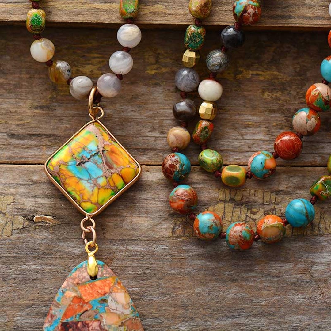 Healing Energy Jasper Necklace