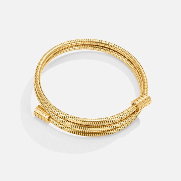 Pulsera Clásica de Oro Torcido