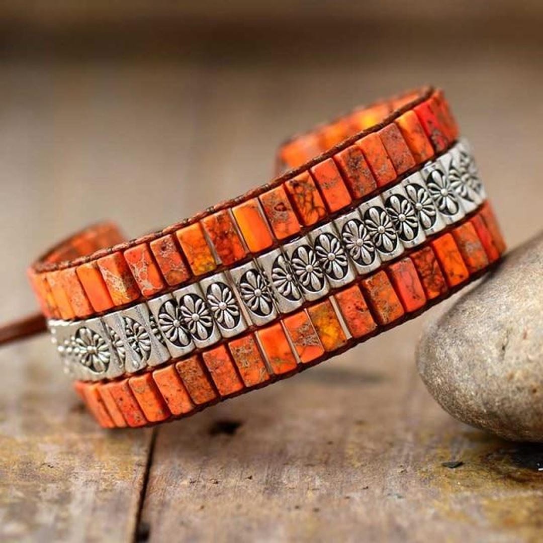 Pulsera Envolvente Boho Lotus