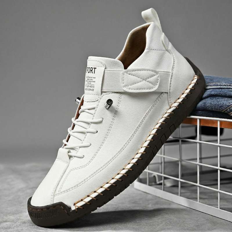 Calder Zapatilla de Cuero Hecha a Mano
